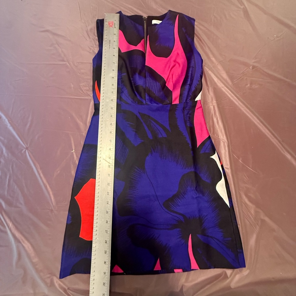 DVF Yvette Silk Blend Sleeveless Floral Black Mini Dress Size 0/XS MSRP $495 - Picture 8 of 10